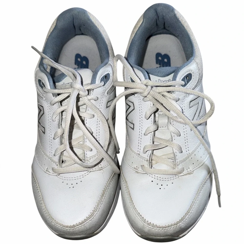 New Balance Women's White and Light Blue Sneakers  928V3 Walking Shoe